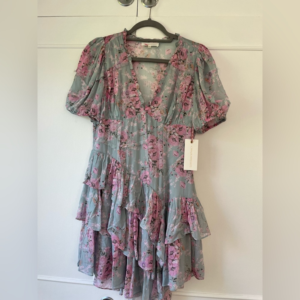 Loveshack Fancy floral dress new without tag. Size 4